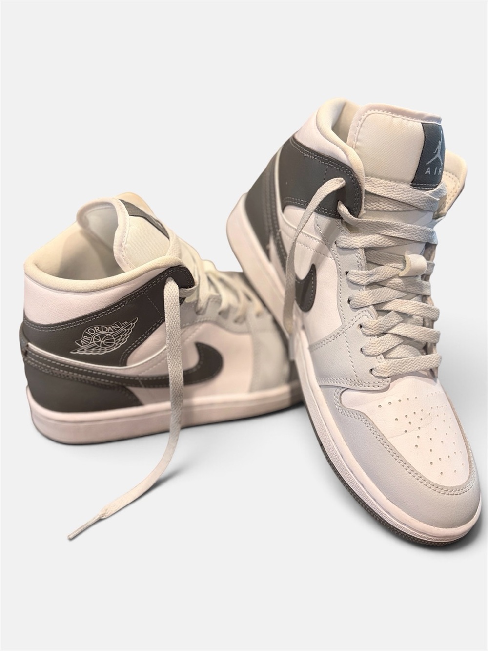 Nike Air Jordan 1 Mid White/Wolf Grey/Anthracite Men’s 9 | Like New